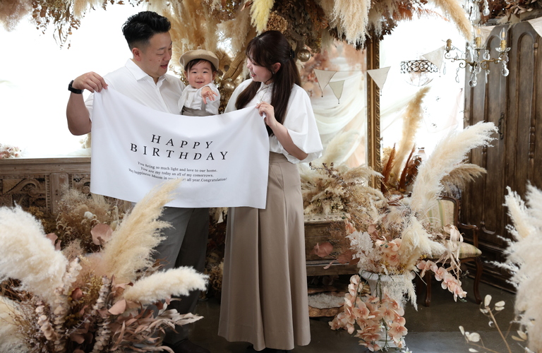 お誕生日撮影プラン｜岡山のフォトスタジオなら｜うめフォトスタジオ
